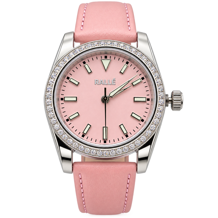 Pink Voyager – Women's Crystal Bezel Watch