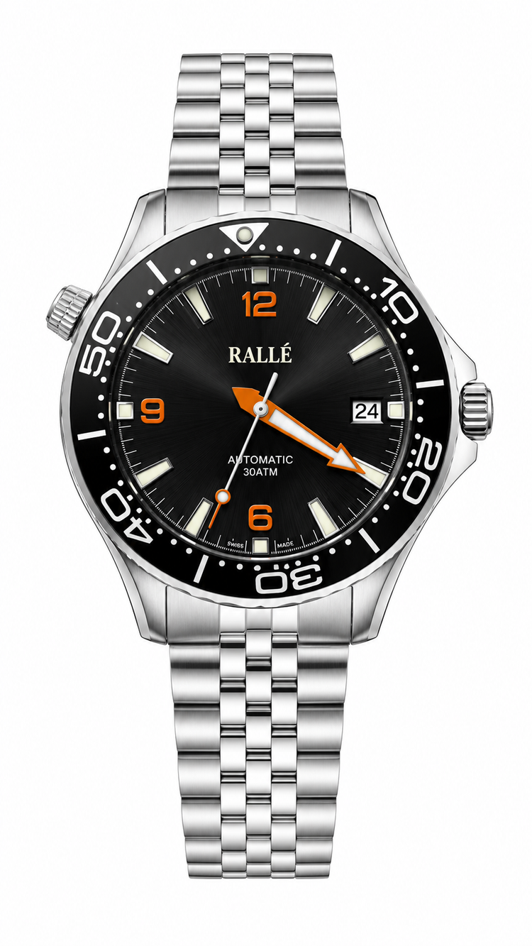 Rallé Abyss Orange Diver Watch