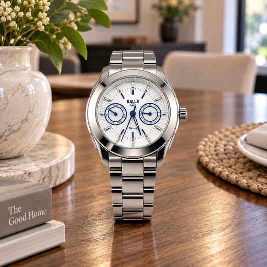 NeXus White Day Date Dial