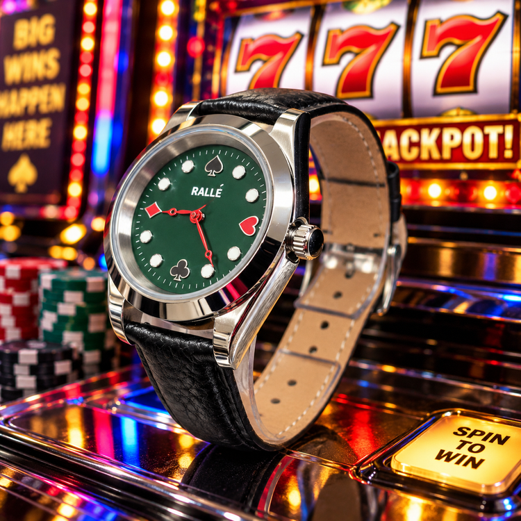 High Stakes Poker Watch with Seiko VH31 Sweep Quartz Movement