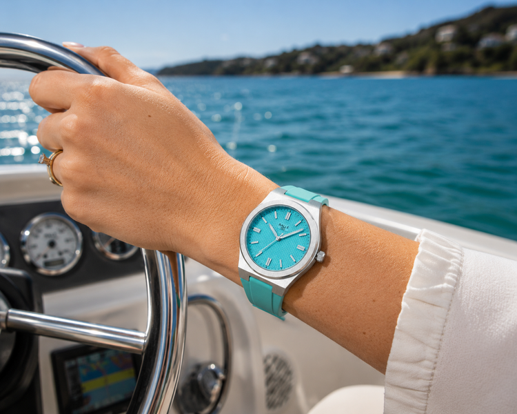 RALLÉ Bayside Turquoise Dial Watch | Seiko VH31 Sapphire