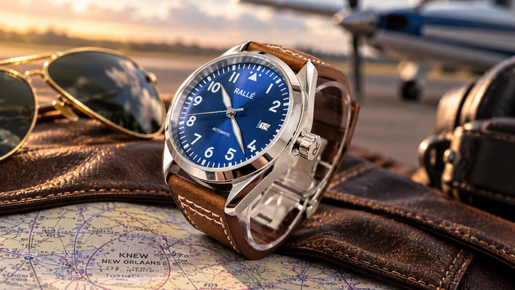 Blue By You Pilot Watch – NH35 Automatic, Sapphire Crystal & 316L Stainless Steel