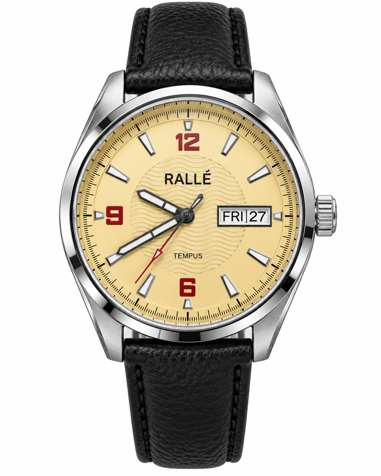 RALLÉ Tempus Yellow Dial Automatic Watch