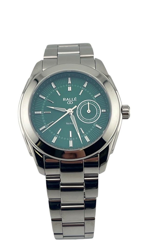Ralle Nexus Green Date Dial Watch – Seiko VH64 Sweeping Quartz Men's Watch
