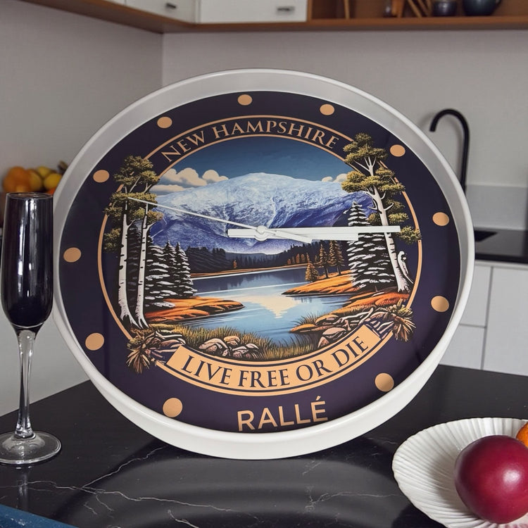 New Hampshire Clock - 12" Wall Clock