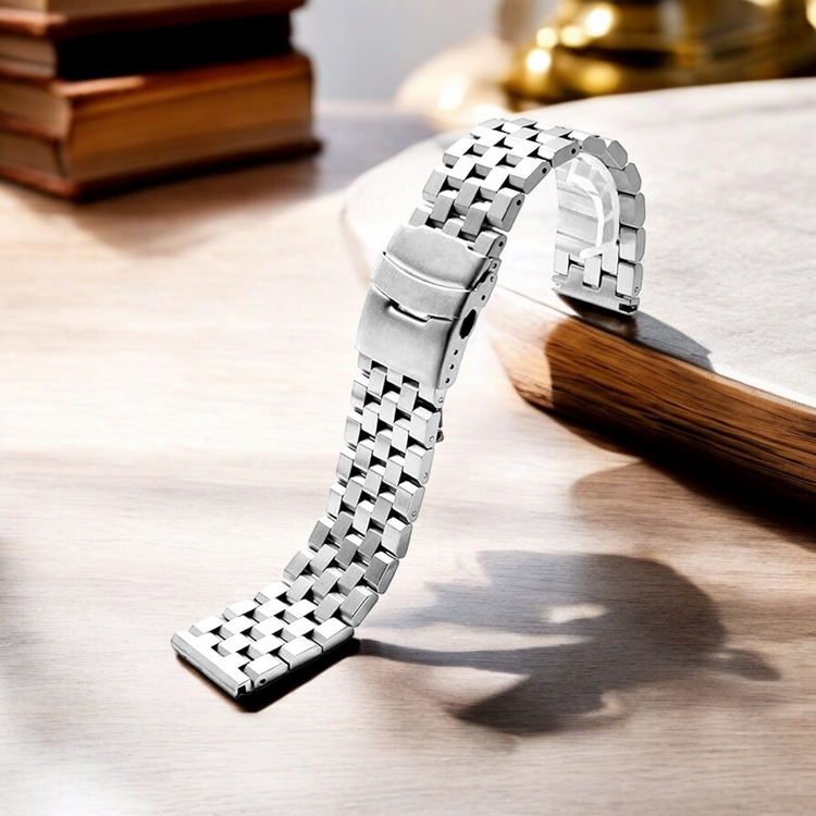 Watch Band - 22mm and 20mm Full Solid Stainless Steel Watch Band – Screw Link Premium Durability and Style