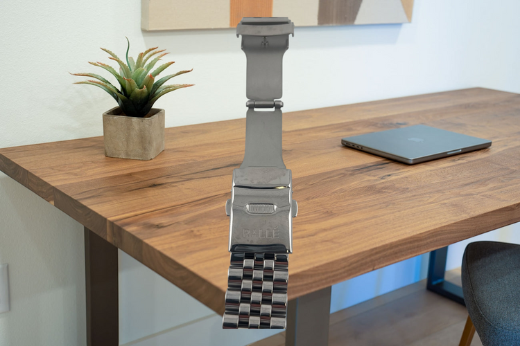 Watch Band - 22mm and 20mm Full Solid Stainless Steel Watch Band – Screw Link Premium Durability and Style