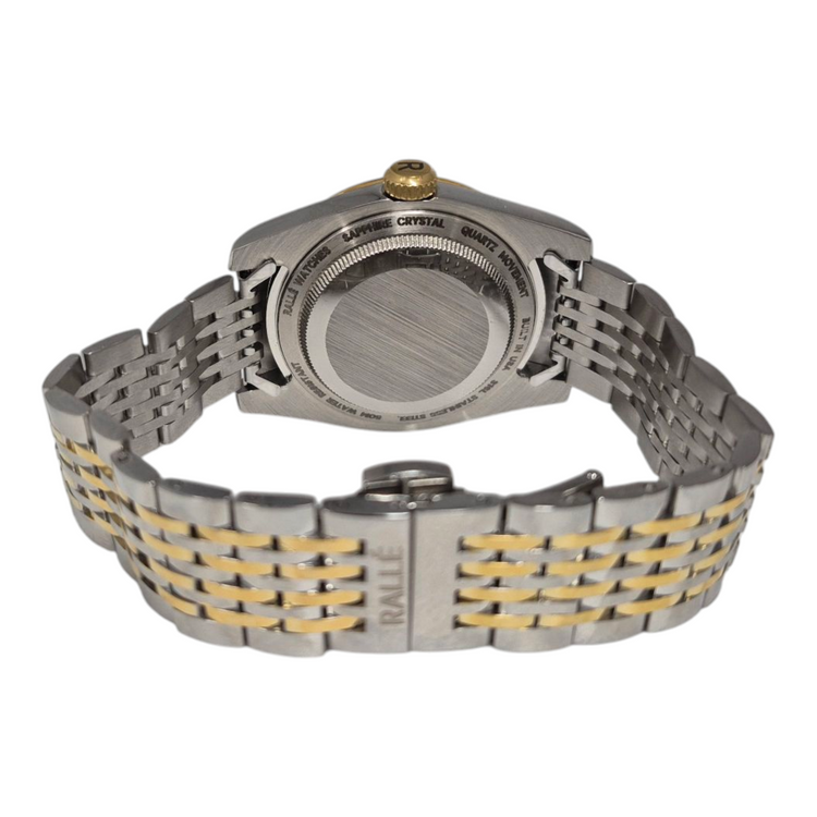 Men's Pure Time Two Tone Gold and Silver