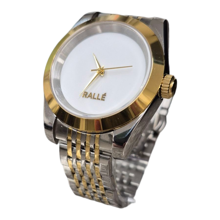 Men's Pure Time Two Tone Gold and Silver
