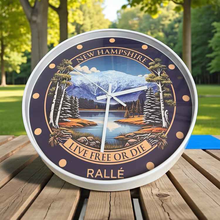 New Hampshire Clock - 12" Wall Clock