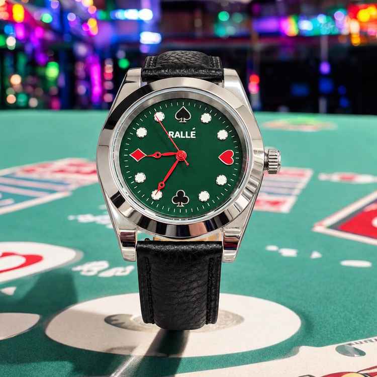 High Stakes Poker Watch with Seiko VH31 Sweep Quartz Movement