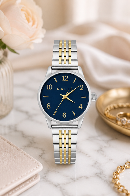 RALLÉ Meridian Ladies Two-Tone – Blue Dial