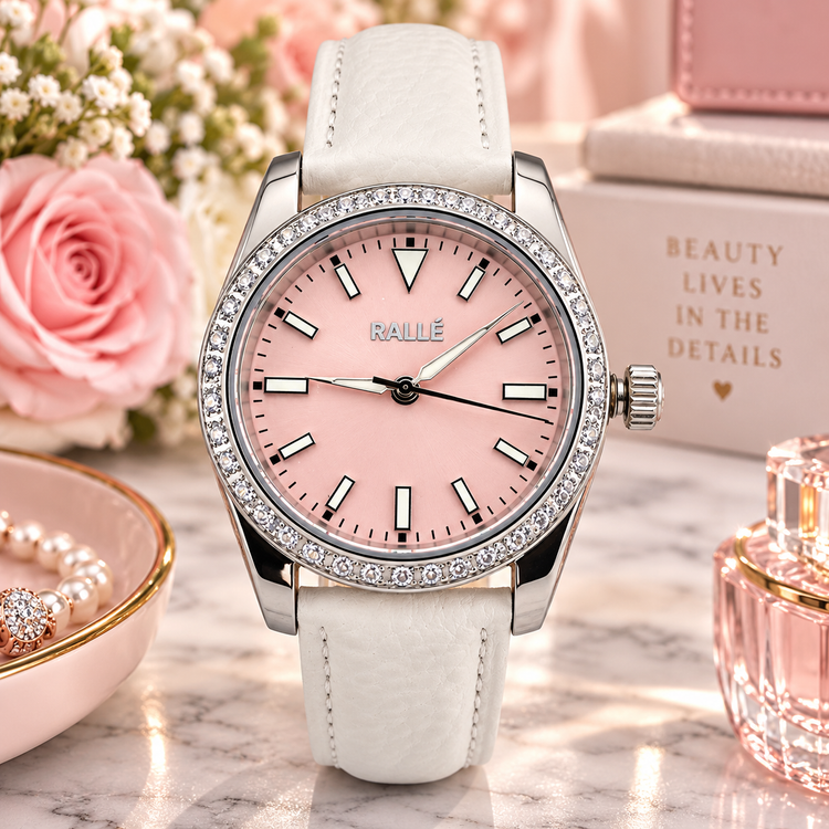 Pink Voyager – Women's Crystal Bezel Watch