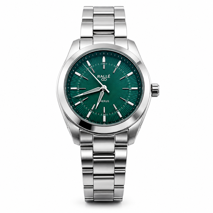 Ralle Nexus Green Dial Watch – Seiko VH31  Date Sweeping Quartz Watch