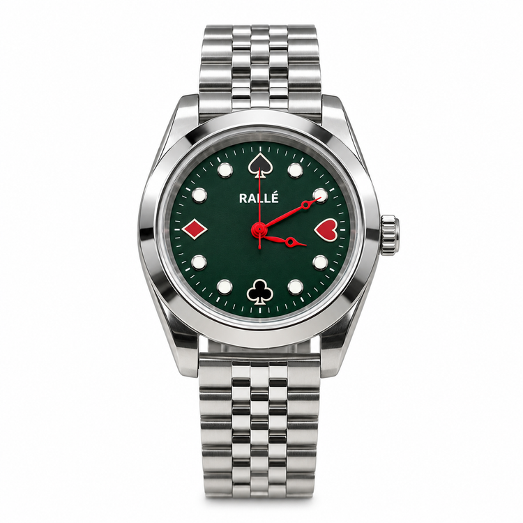 High Stakes Poker Watch with Seiko VH31 Sweep Quartz Movement