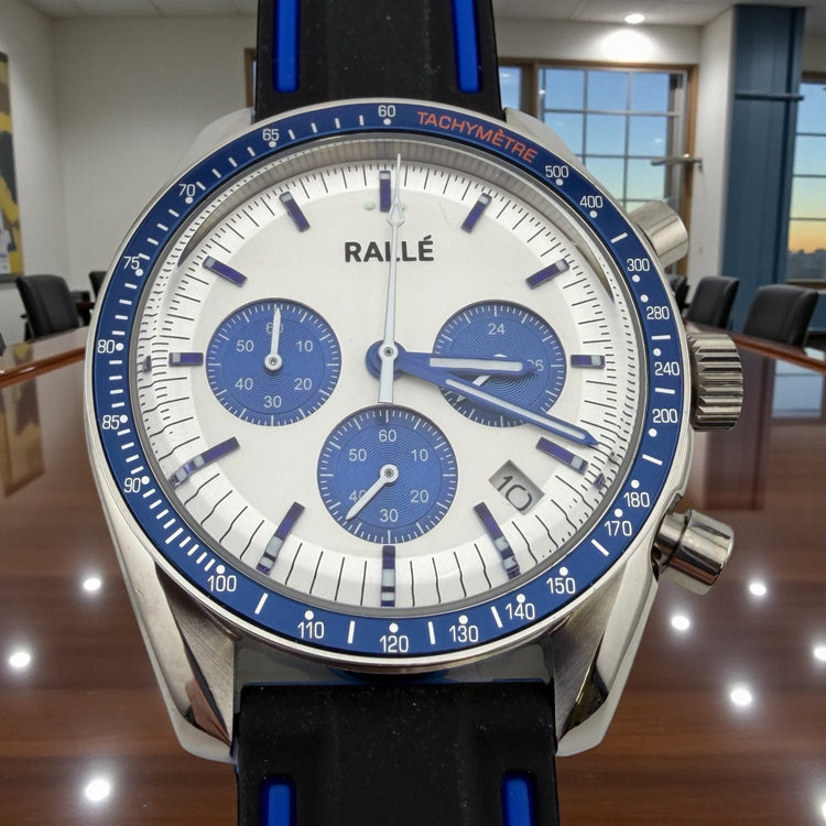 Rallé Circuit Master VK63 - Crown detail view showing refined craftsmanship and premium detail.