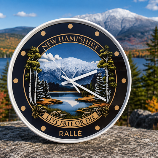 New Hampshire Clock - 12" Wall Clock