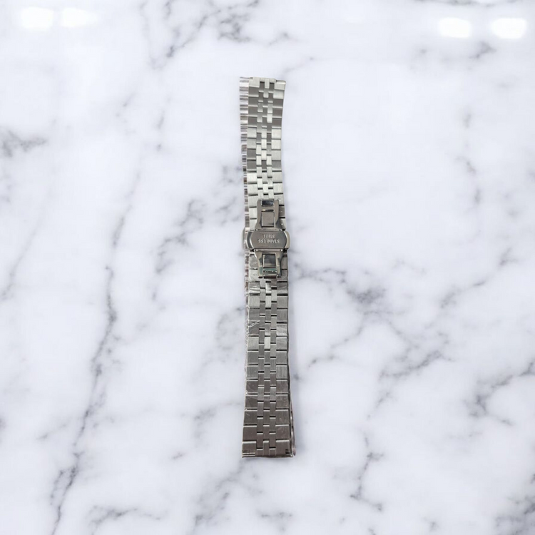 Rallé 20mm Stainless steel Brushed and Rose Gold Jubilee Bracelet - Angle view showing refined craftsmanship and premium detail.