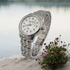 Rallé FULL CIRCLE - SILVER (LADIES) Watch - Wrist shot showing premium stainless steel case and dial details.