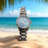 Ralle Cosmic Explorer GMT Watch - Wrist view showing premium stainless steel case and dial details