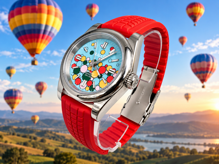 Bubble Bliss Automatic Watch | Colorful Dial