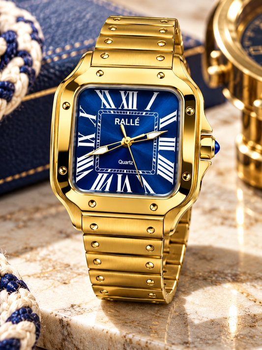 Legacy Automatic Watch – Gold & Blue