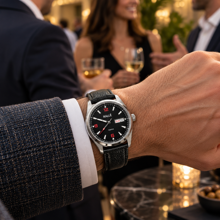 RALLE Tempus Black Dial Automatic Watch