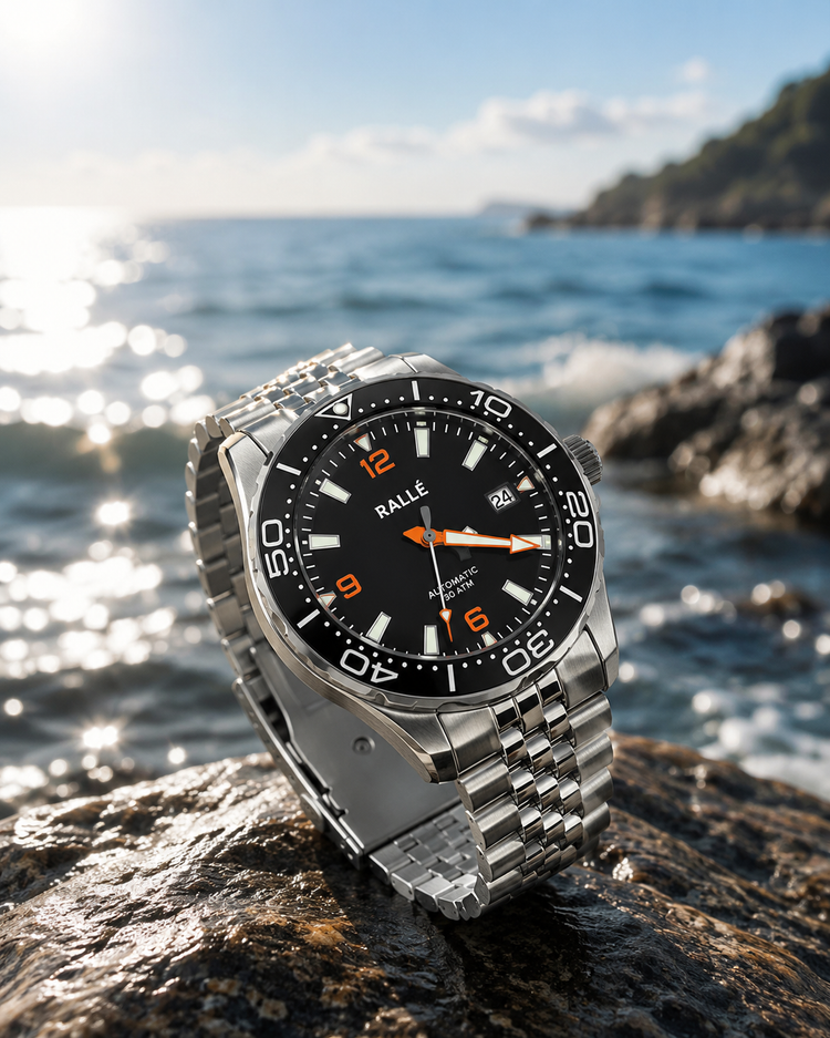 Rallé Abyss Orange Diver Watch