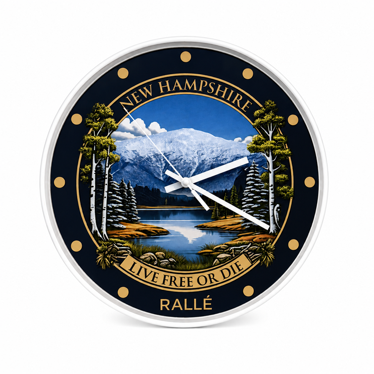 New Hampshire Clock - 12" Wall Clock
