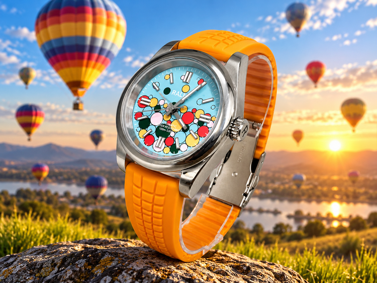 Bubble Bliss Automatic Watch | Colorful Dial