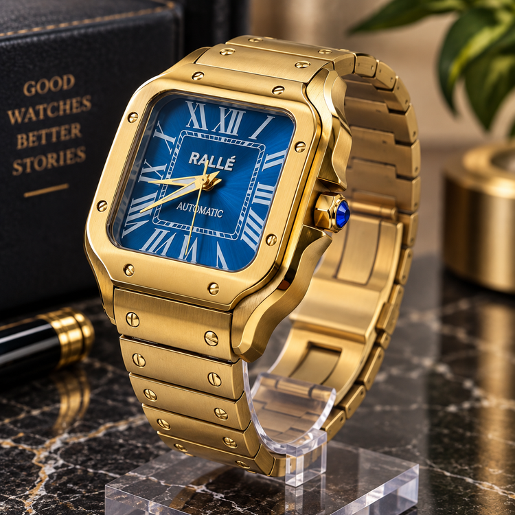 Legacy Automatic Watch – Gold & Blue