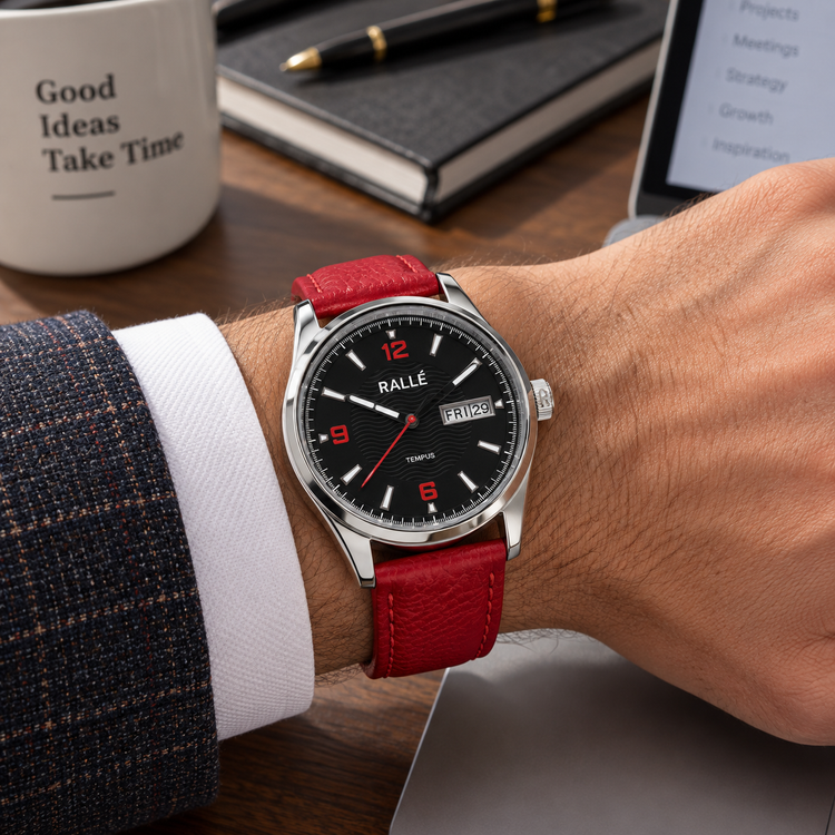 RALLE Tempus Black Dial Automatic Watch