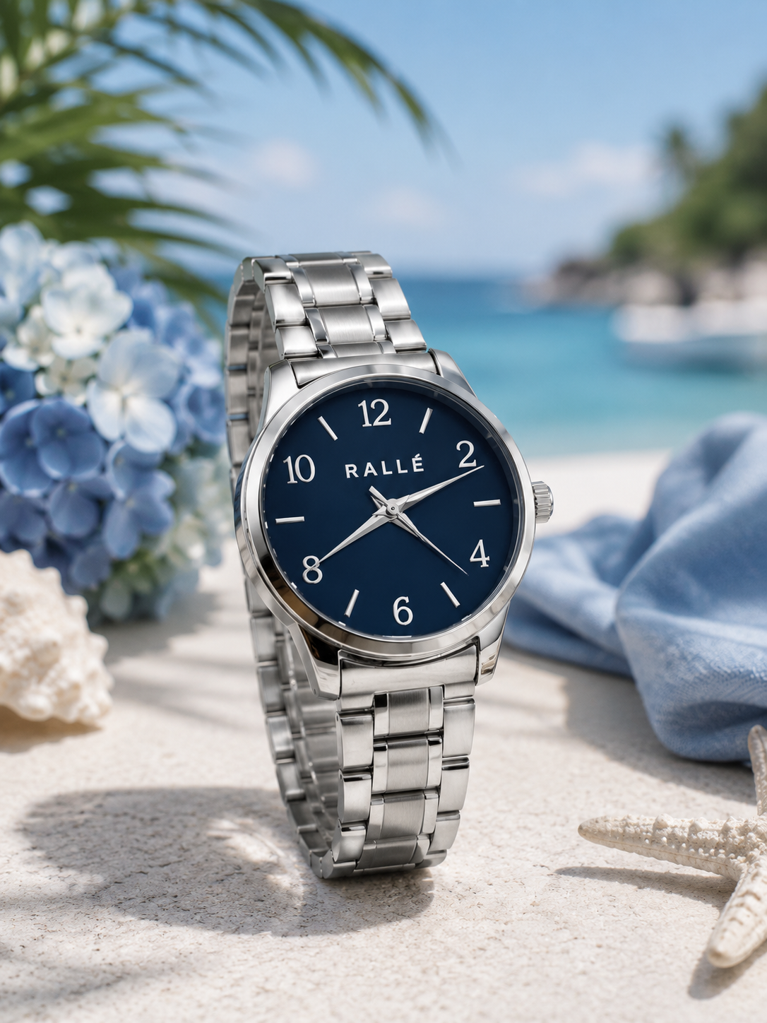 Rallé RALLÉ Meridian Ladies Stainless Steel – Blue Dial - Detail close-up view showing refined craftsmanship and premium detail.