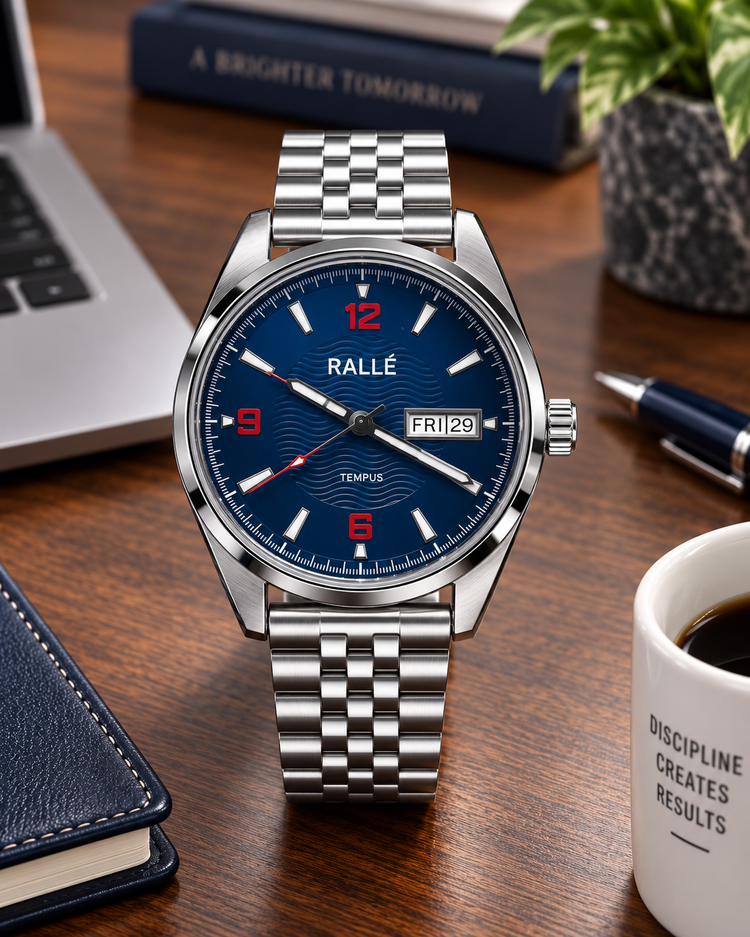 RALLE Tempus Blue Dial Automatic Watch