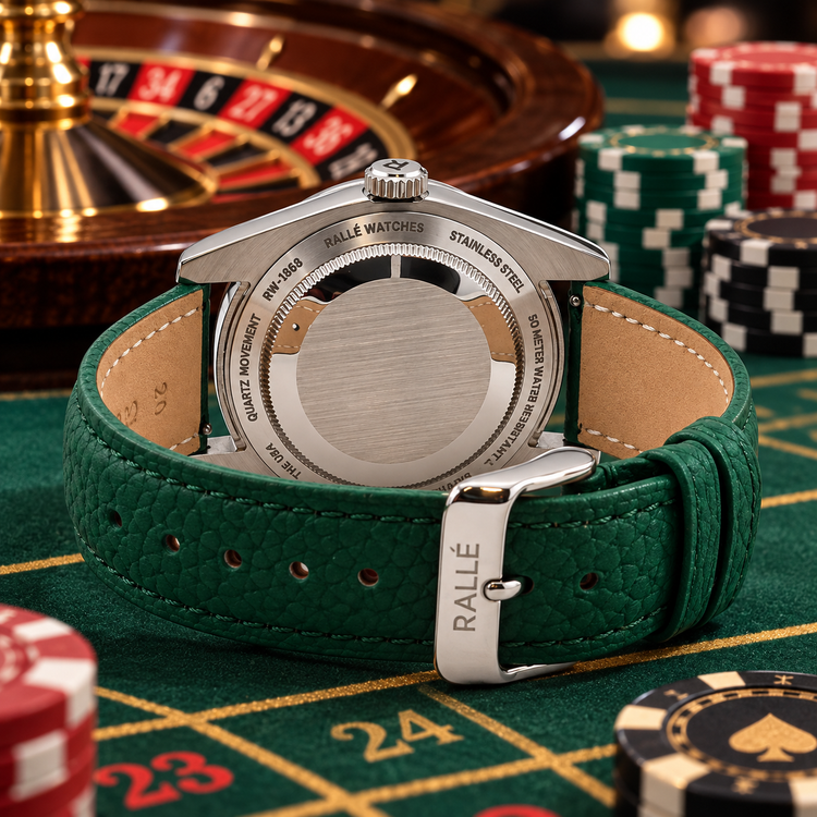 High Stakes Poker Watch with Seiko VH31 Sweep Quartz Movement
