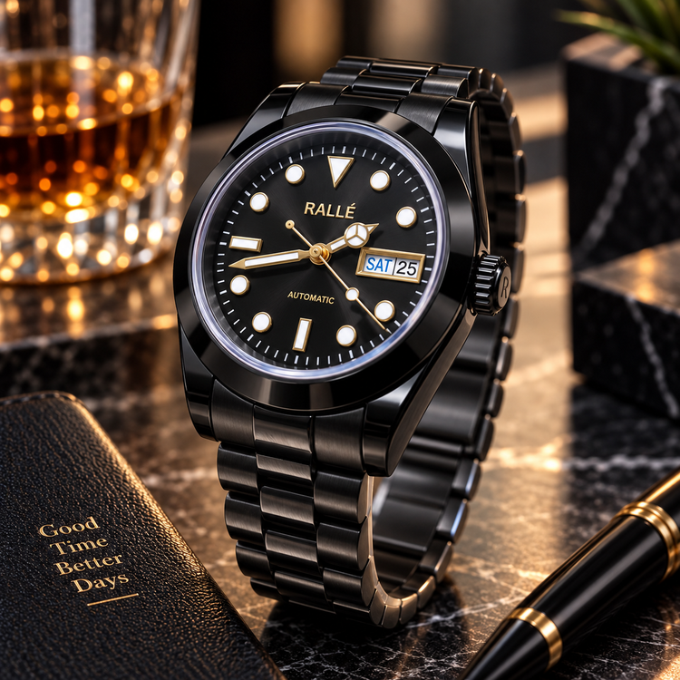 BLACK GOLD — Automatic Day-Date Watch