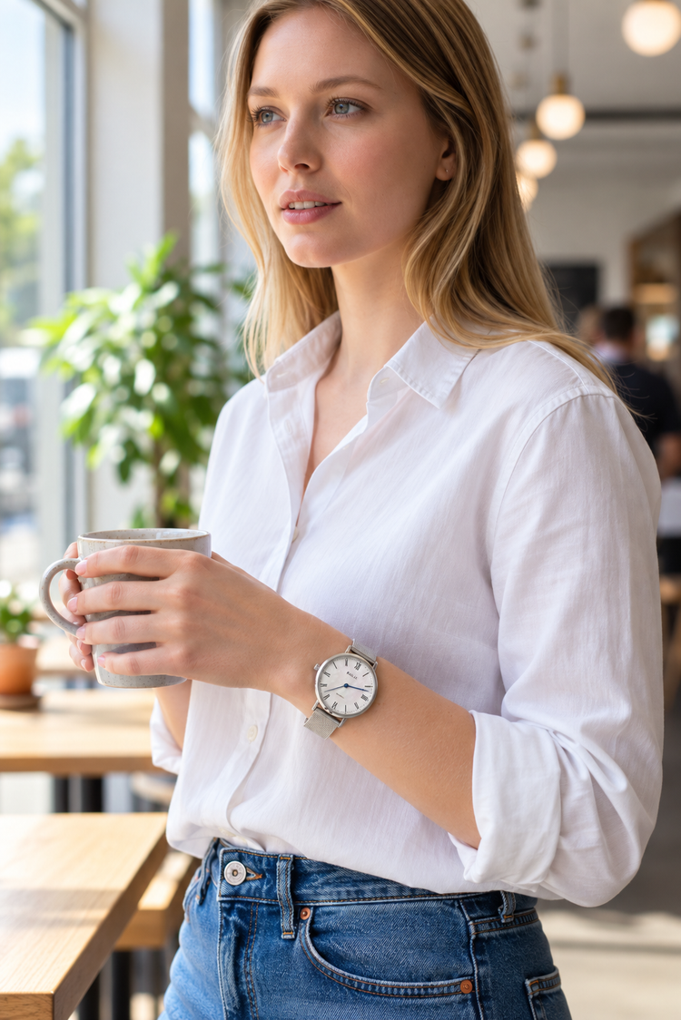 The Sapphire with a Mother of Pearl Dial