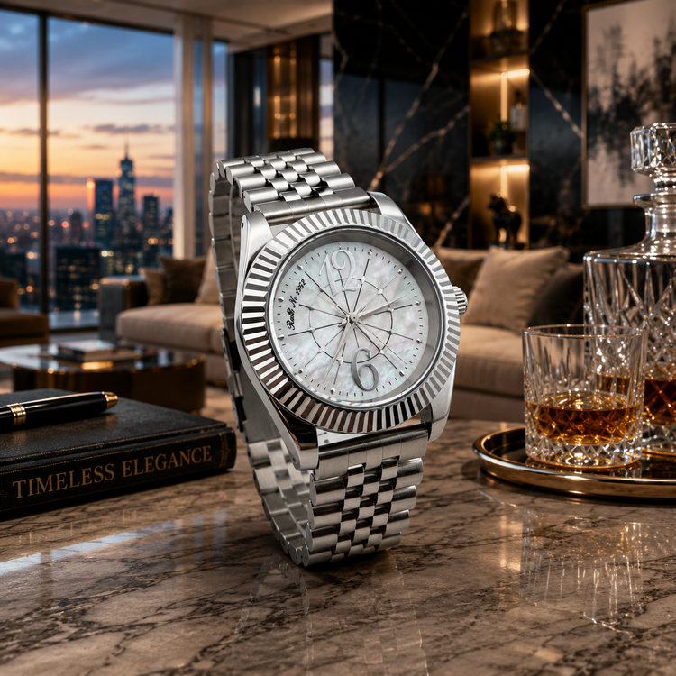 Old Man of the Mountain Automatic Watch | RALLÉ Watches New Hampshire Flute Bezel