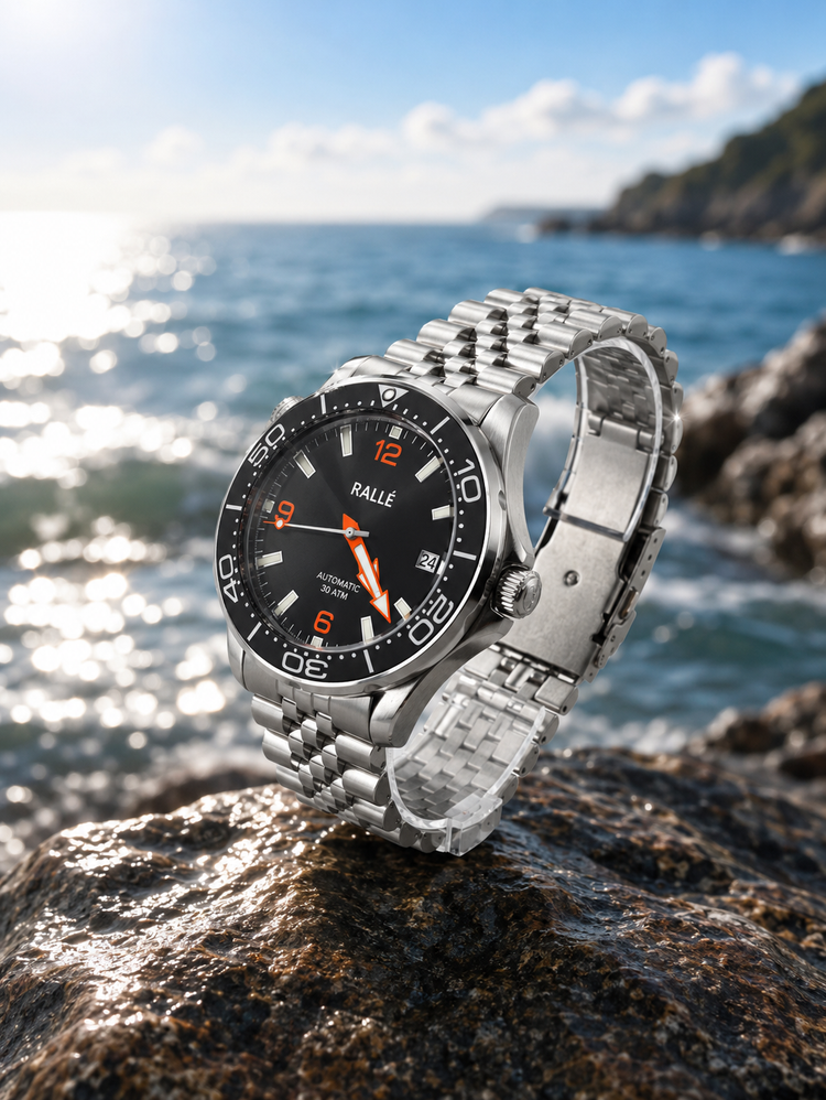 Rallé Abyss Orange Diver Watch