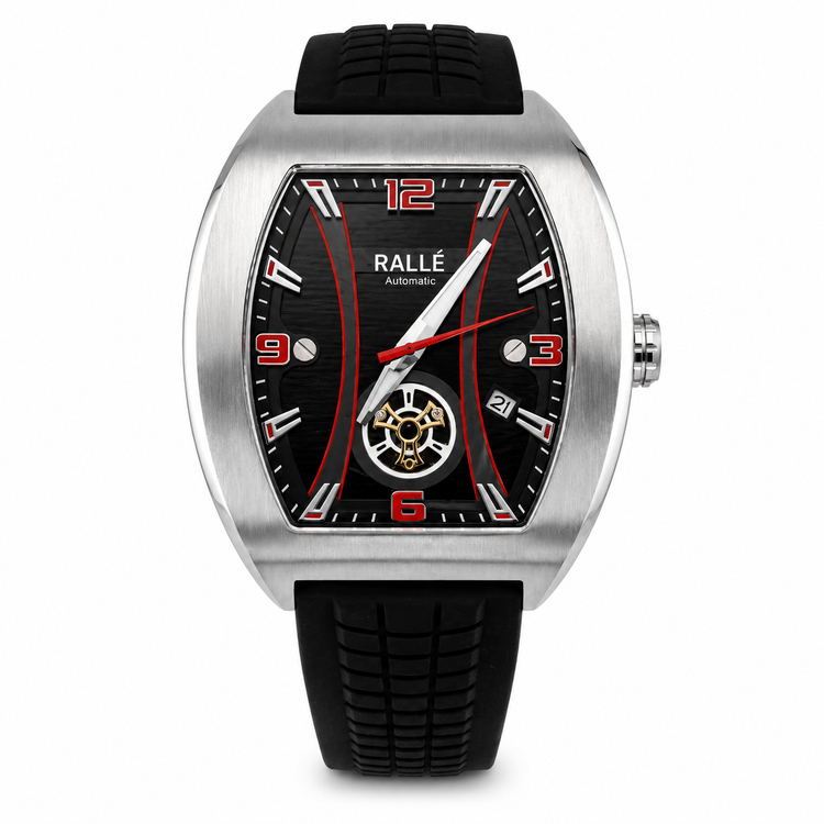 RALLÉ Vector Automatic Men's Watch | Miyota 8215 | Black Dial | Sapphire Crystal