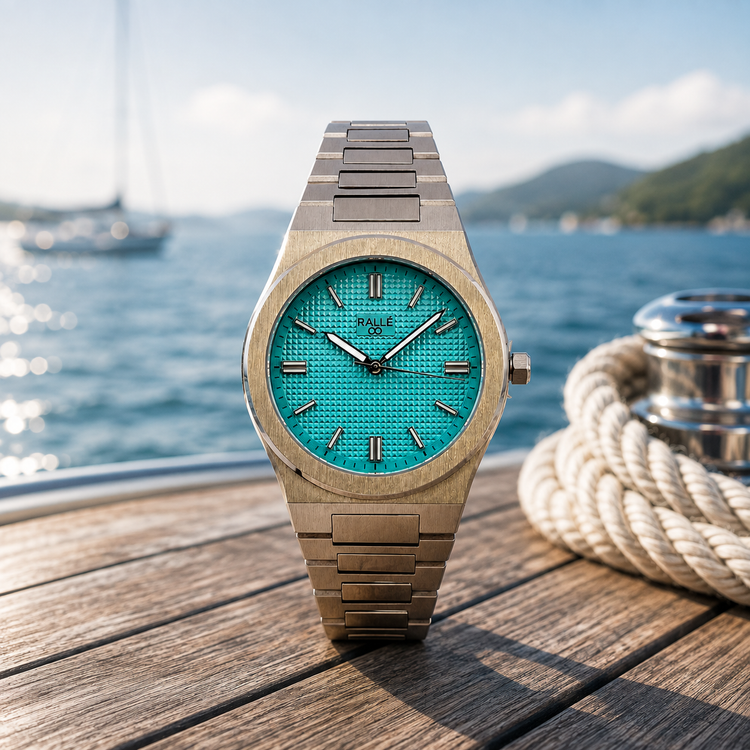 RALLÉ Bayside Turquoise Dial Watch | Seiko VH31 Sapphire