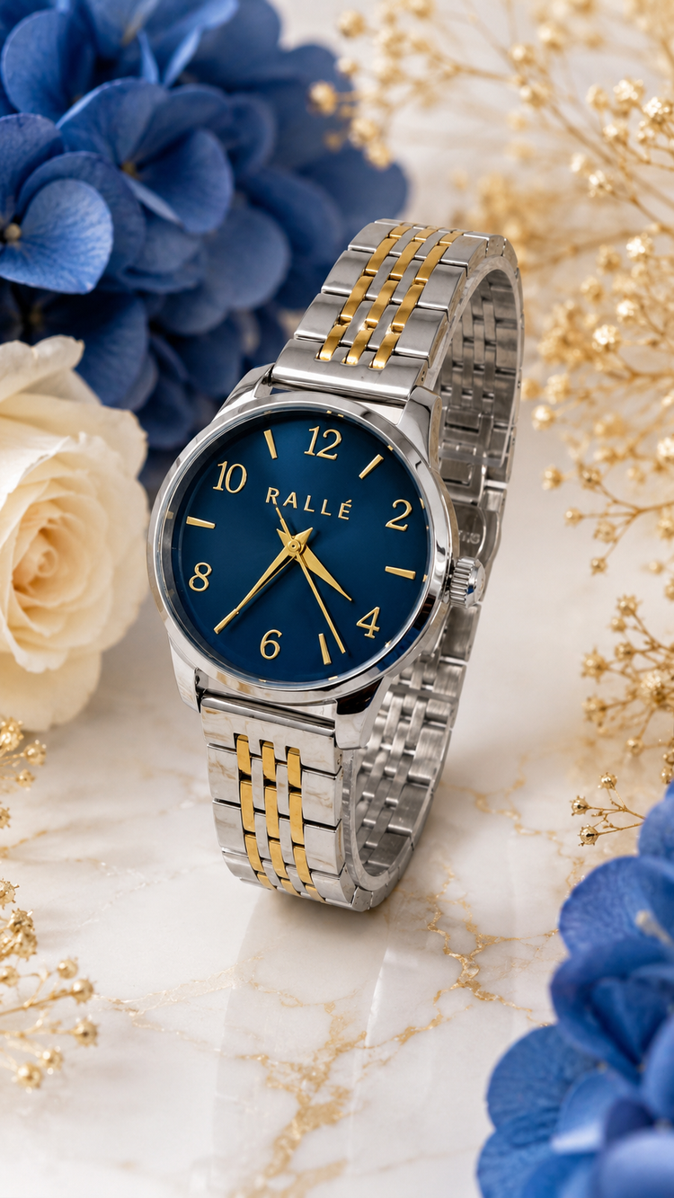RALLÉ Meridian Ladies Two-Tone – Blue Dial