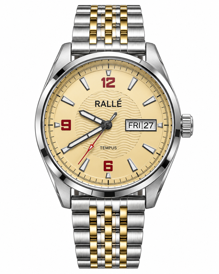 RALLÉ Tempus Yellow Dial Automatic Watch