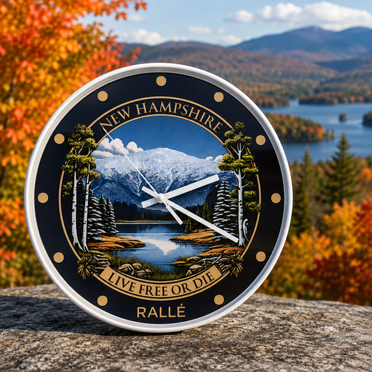 New Hampshire Clock - 12" Wall Clock