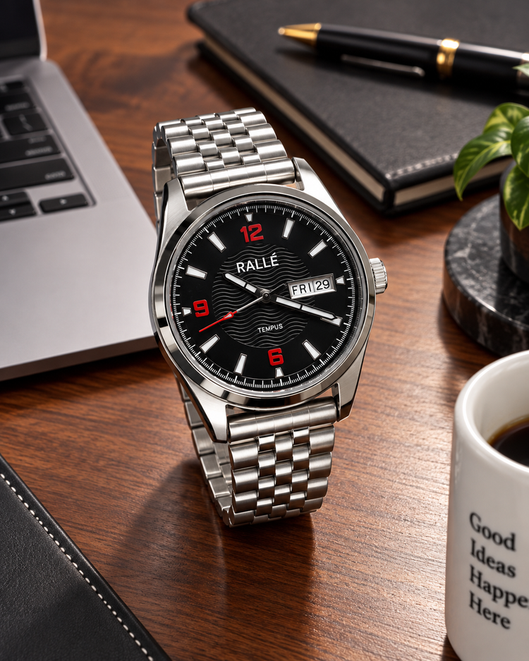 RALLE Tempus Black Dial Automatic Watch
