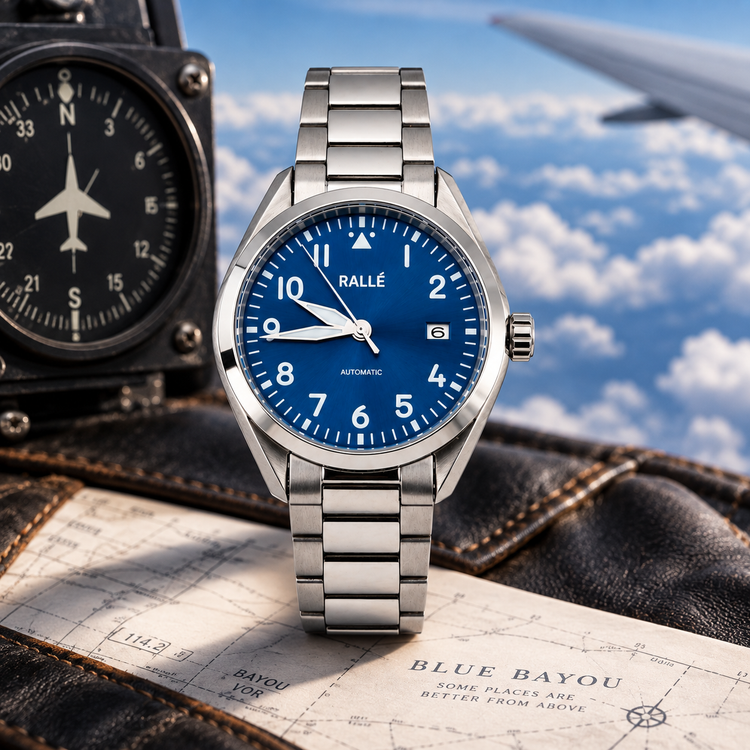 Blue By You Pilot Watch – NH35 Automatic, Sapphire Crystal & 316L Stainless Steel