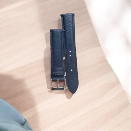 Rallé Watch Leather Band (20mm) - Color variation detail showing refined craftsmanship.