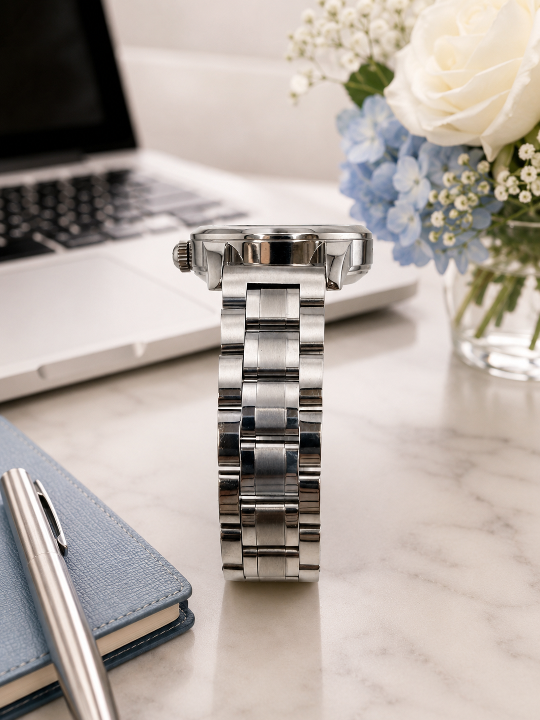 Rallé RALLÉ Meridian Ladies Stainless Steel – Blue Dial - Alternate angle view showing refined craftsmanship and premium detail.