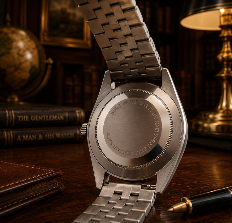 Old Man of the Mountain Automatic Watch | RALLÉ Watches New Hampshire Flute Bezel