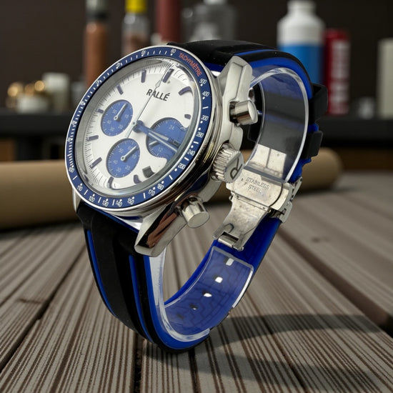 Rallé Circuit Master VK63 - Strap detail view showing refined craftsmanship and premium detail.